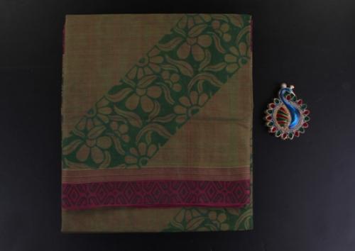 Vanavasi Cotton Sarees (Hand Block Printed)